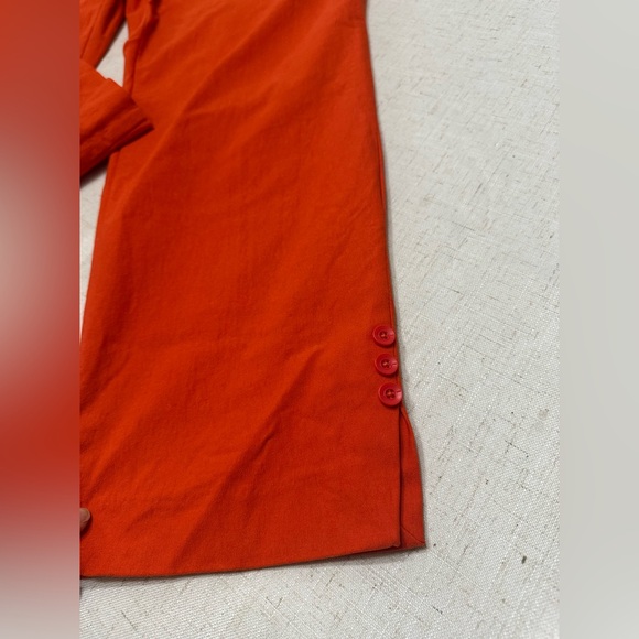 Chico's Bold Orange Straight Leg Pants - Picture 5 of 8